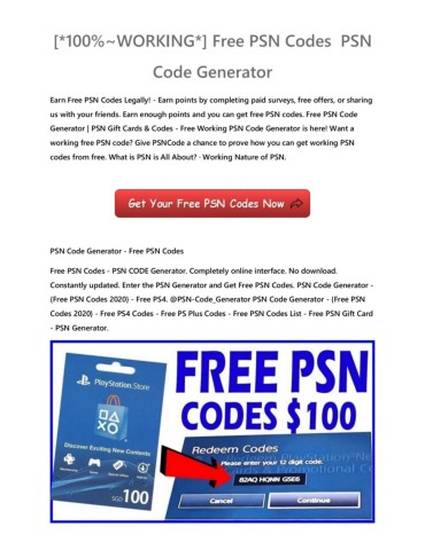 Updated Free Psn Codes Psn Code Generator By Xehilegud Xehile