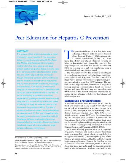 hepatitis c prevention