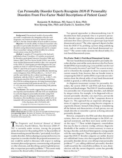 Three-Factor Model of the DSM-IV Borderline Personality Disorder