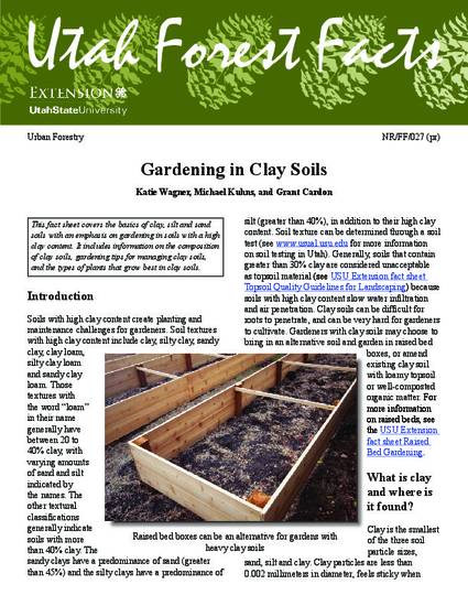 Gardening in Clay Soils